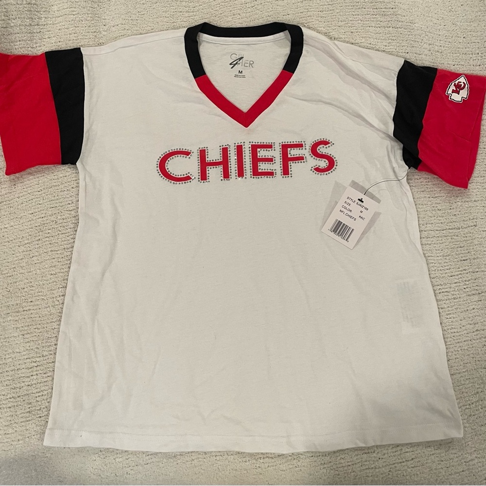 Women’s White and Red Chiefs Shirt
